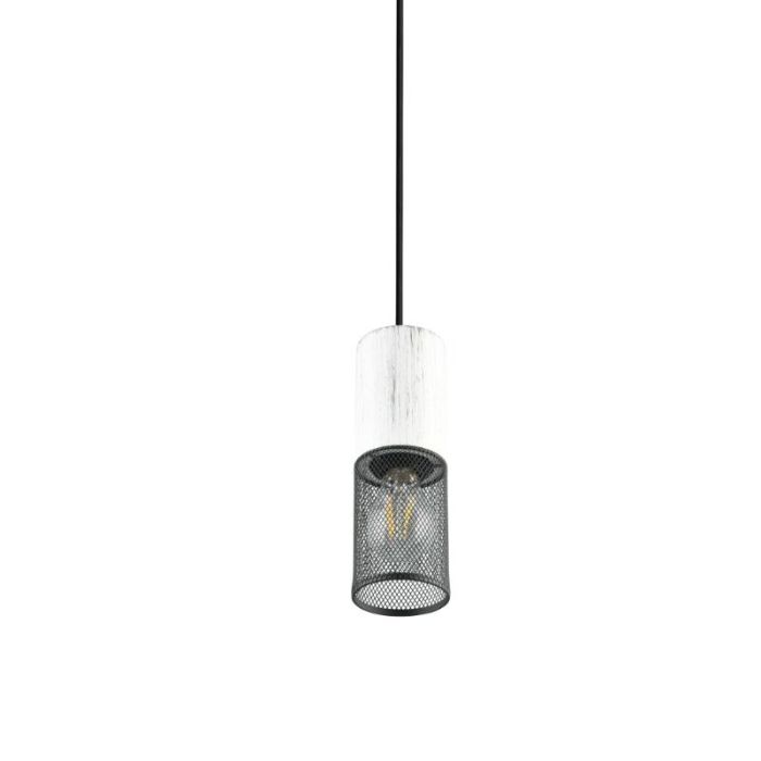 Czarna lampa wisząca vintage, Marjet