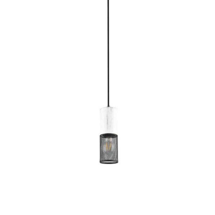Czarna lampa wisząca vintage, Marjet