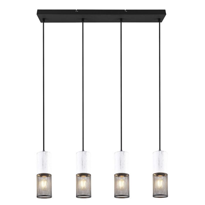 Czarna lampa wisząca vintage, Marjet