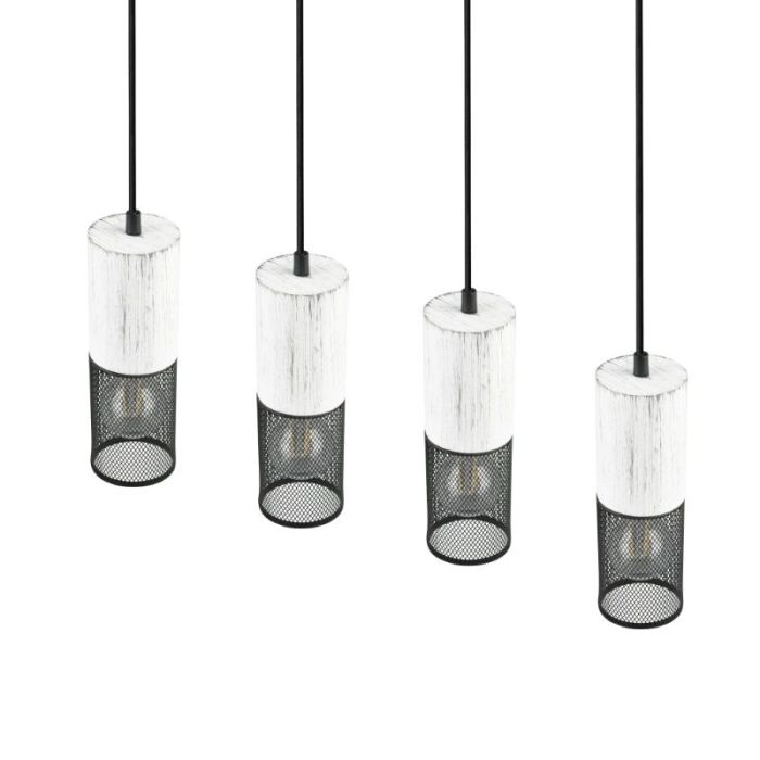 Czarna lampa wisząca vintage, Marjet