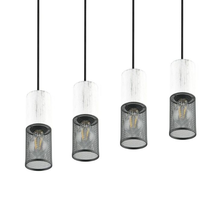 Czarna lampa wisząca vintage, Marjet