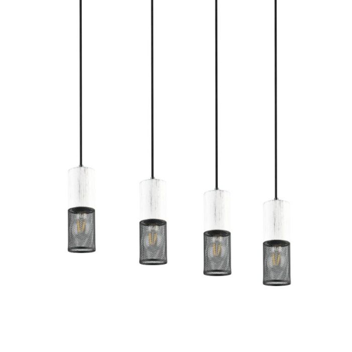 Czarna lampa wisząca vintage, Marjet