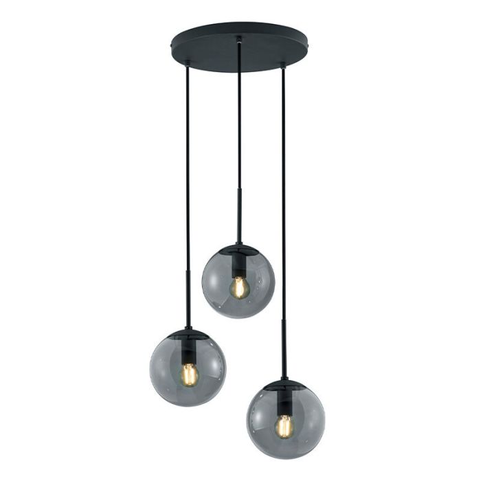 Antracytowa lampa wisząca nowoczesna, Resi