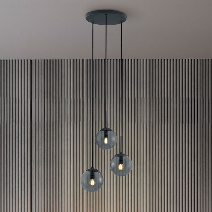 Antracytowa lampa wisząca nowoczesna, Resi