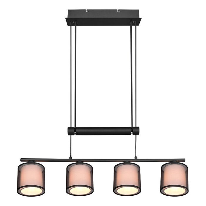 Antracytowa lampa wisząca nowoczesna, Mirle