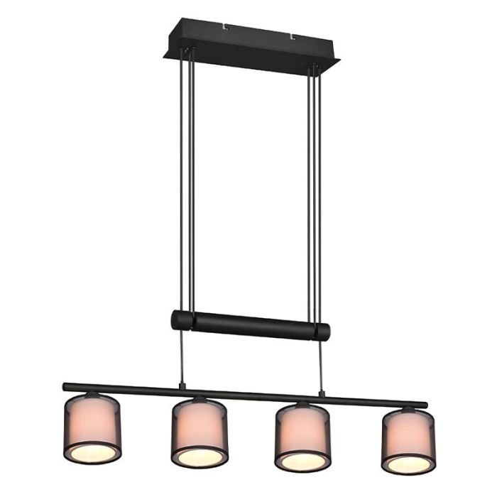 Antracytowa lampa wisząca nowoczesna, Mirle