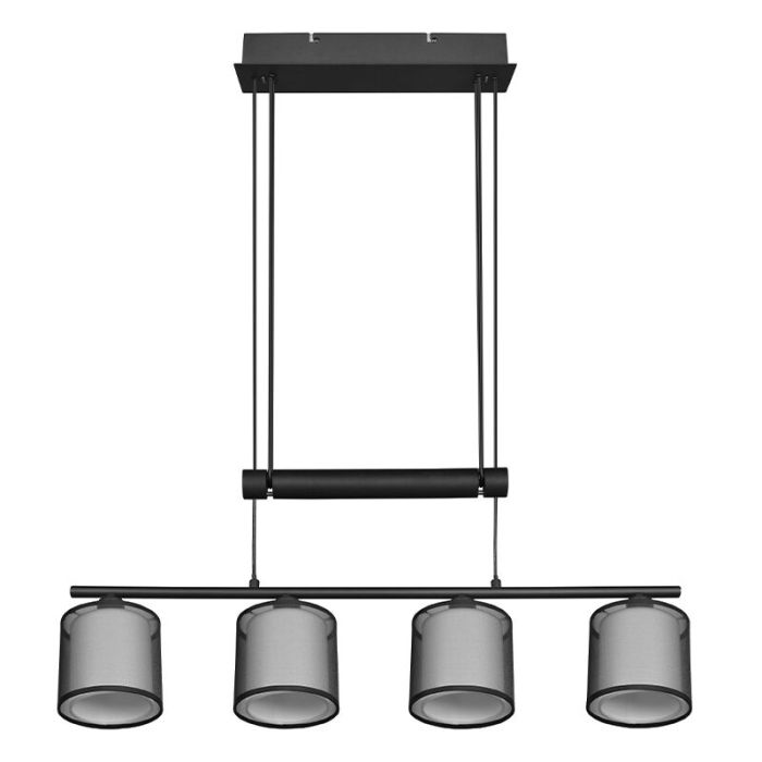 Antracytowa lampa wisząca nowoczesna, Mirle
