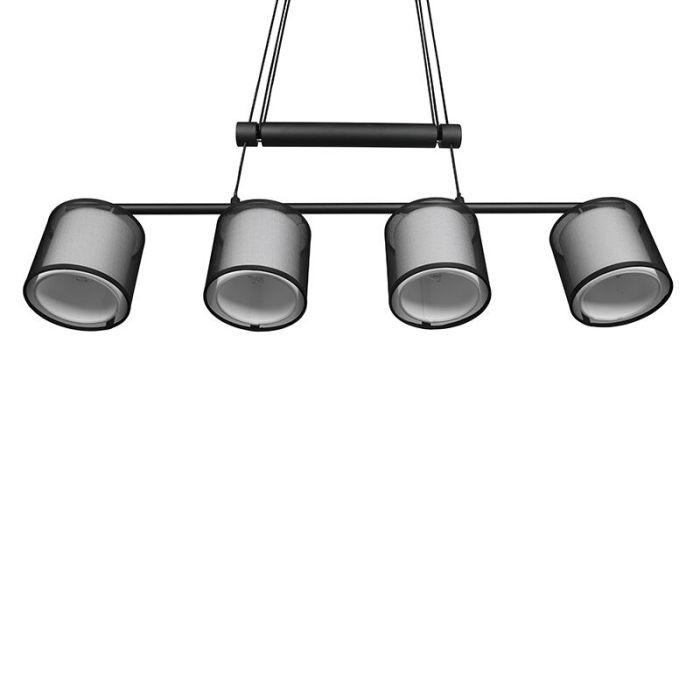 Antracytowa lampa wisząca nowoczesna, Mirle