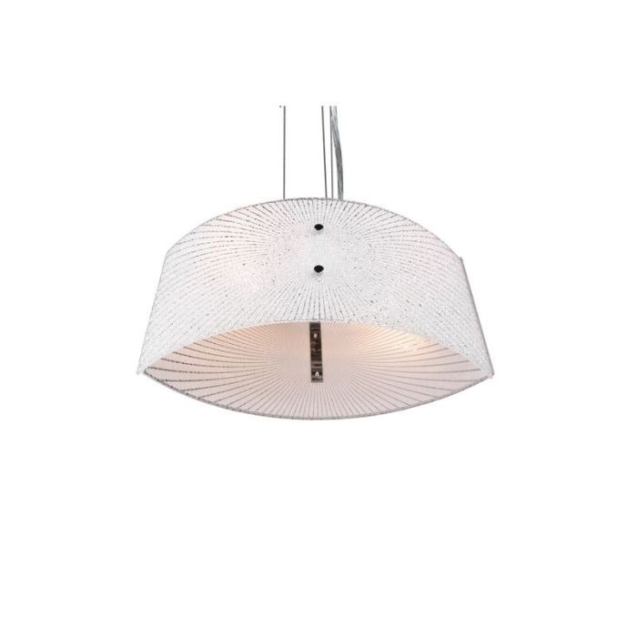 Chromowana lampa wisząca nad stół do jadalni metalowa, Quinten
