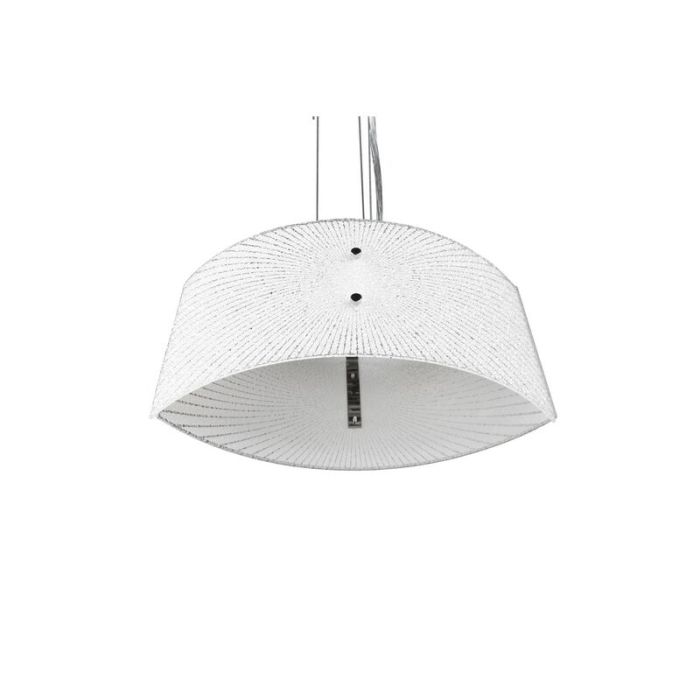 Chromowana lampa wisząca nad stół do jadalni metalowa, Quinten