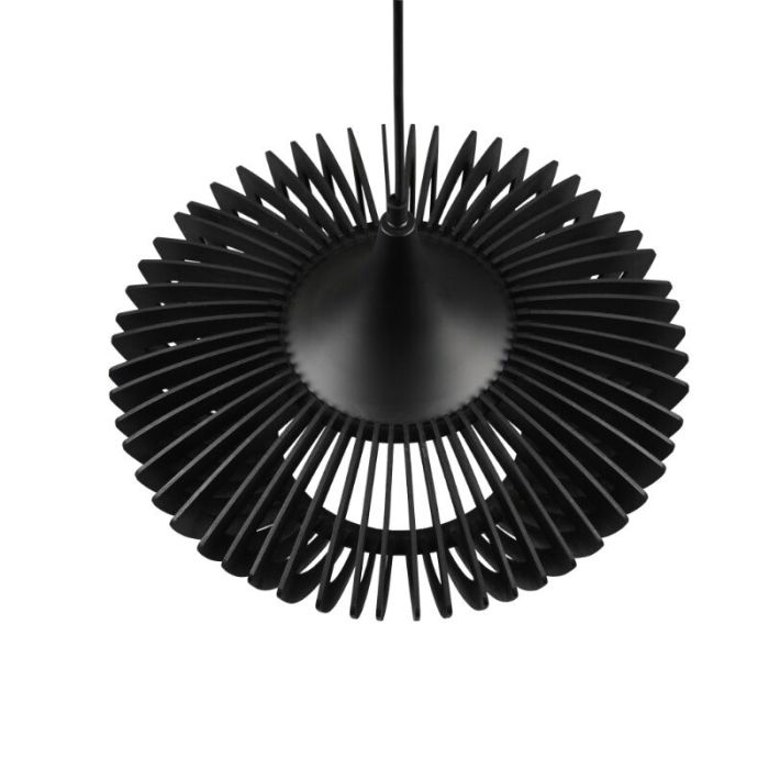 Drewniana lampa wisząca czarna, Mirjan