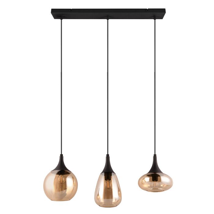 Bursztynowa lampa wisząca design, Sybren
