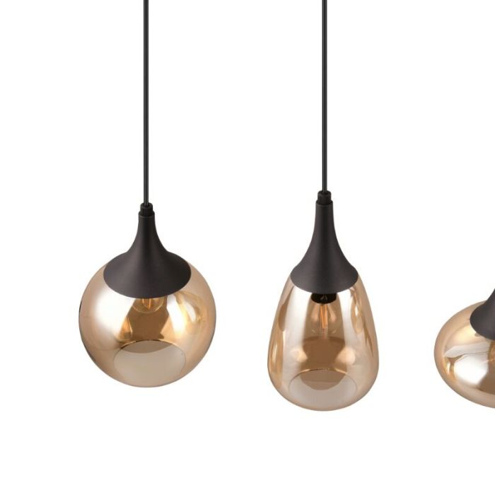 Bursztynowa lampa wisząca design, Sybren