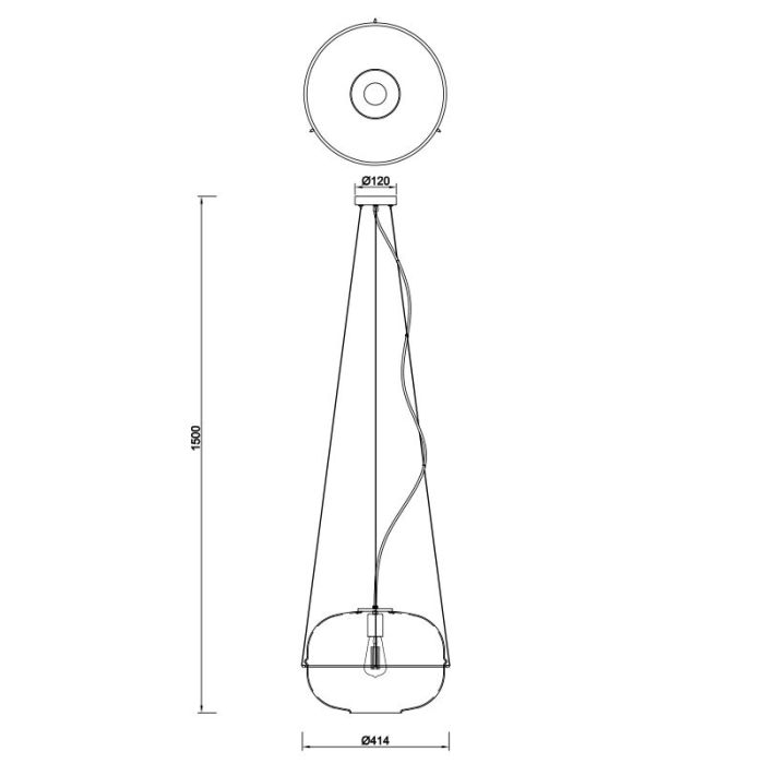 Bursztynowa lampa wisząca design, Sybren