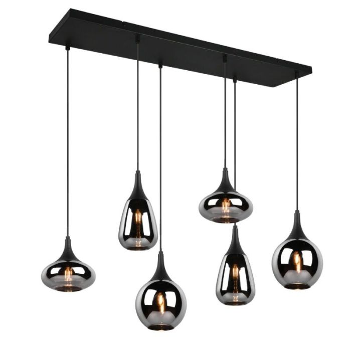 Czarna lampa wisząca design, Sybren