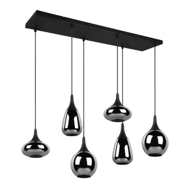 Czarna lampa wisząca design, Sybren