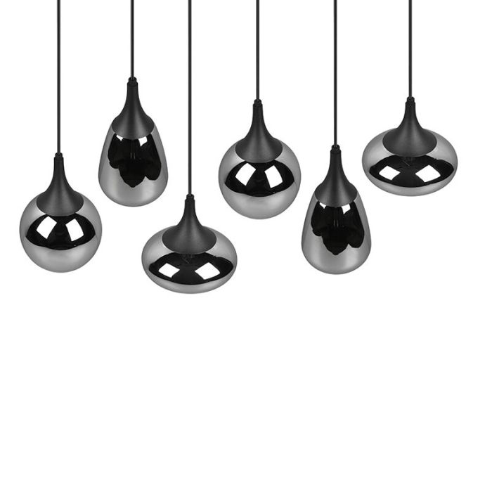 Czarna lampa wisząca design, Sybren