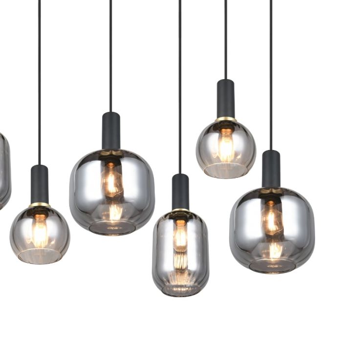 Szara lampa wisząca design, Nurullah