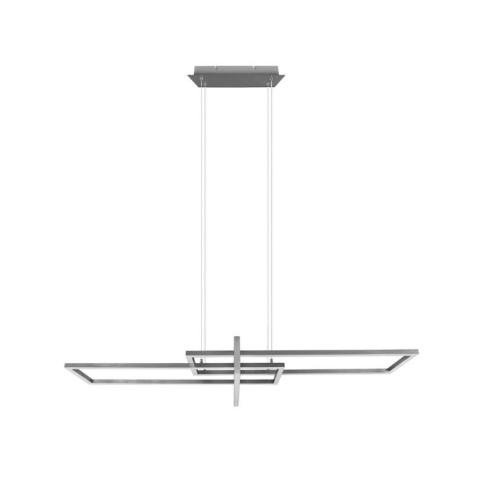 Niklowa lampa wisząca nowoczesna, Hatun, 34W, 3000K LED