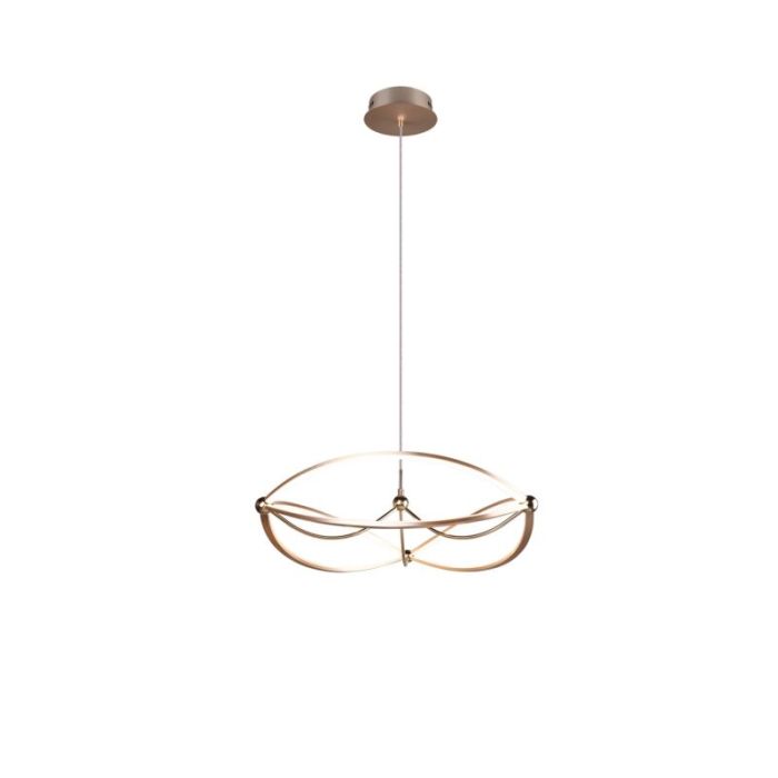 Mosiądz lampa wisząca nowoczesna, Remy, 42W, 3000K LED