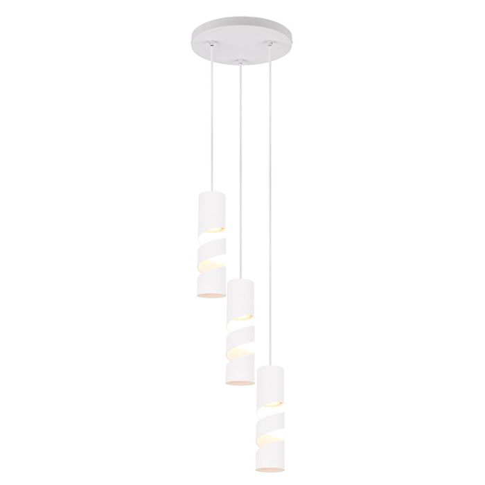 Biała lampa wisząca design, Marouan