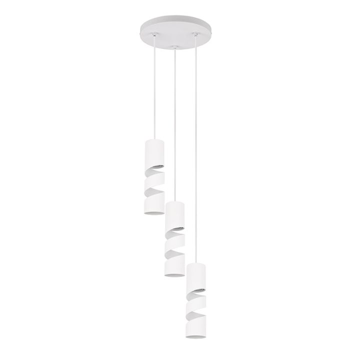 Biała lampa wisząca design, Marouan