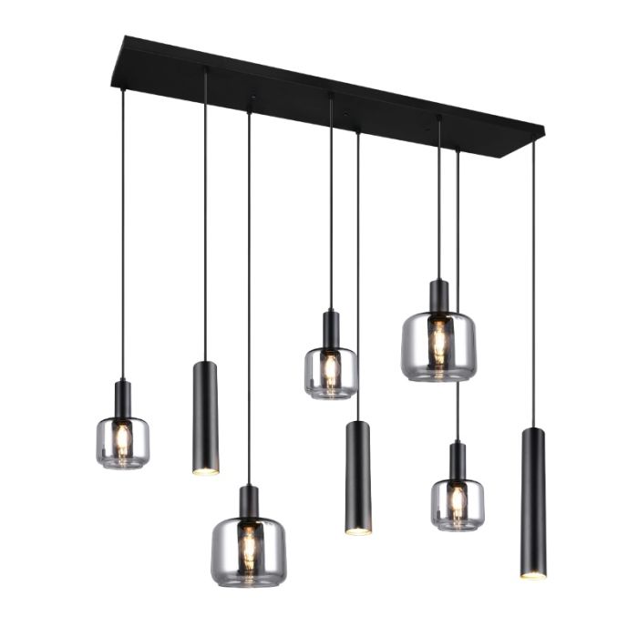 Czarna lampa wisząca design, Lahcen