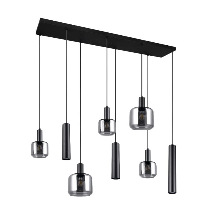 Czarna lampa wisząca design, Lahcen
