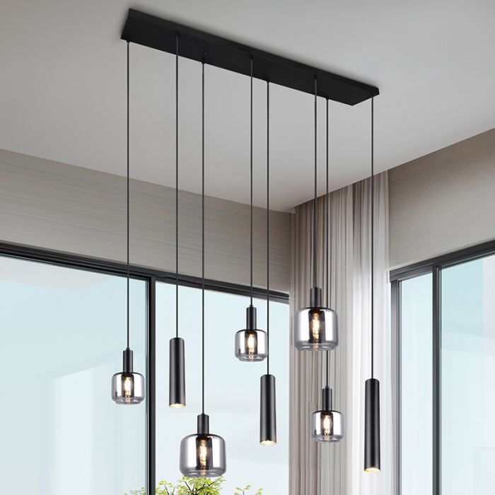 Czarna lampa wisząca design, Lahcen