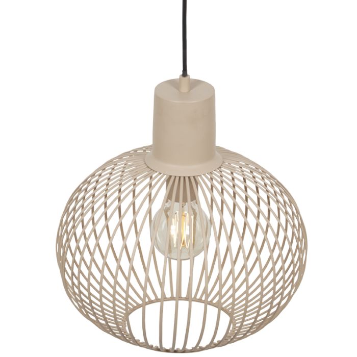 Beżowa lampa wisząca industrialna, Gjalt