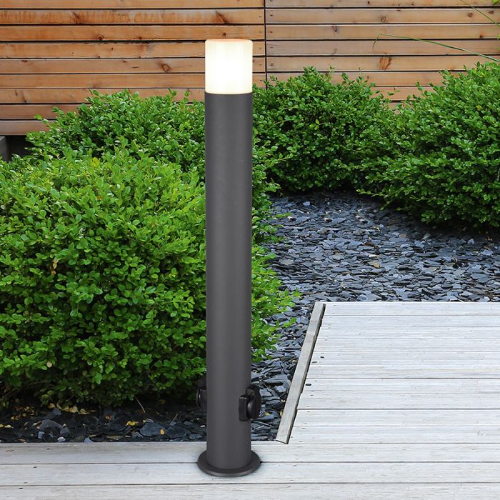 Antracytowa lampa zewnętrzna nowoczesna, Fjelso, IP44