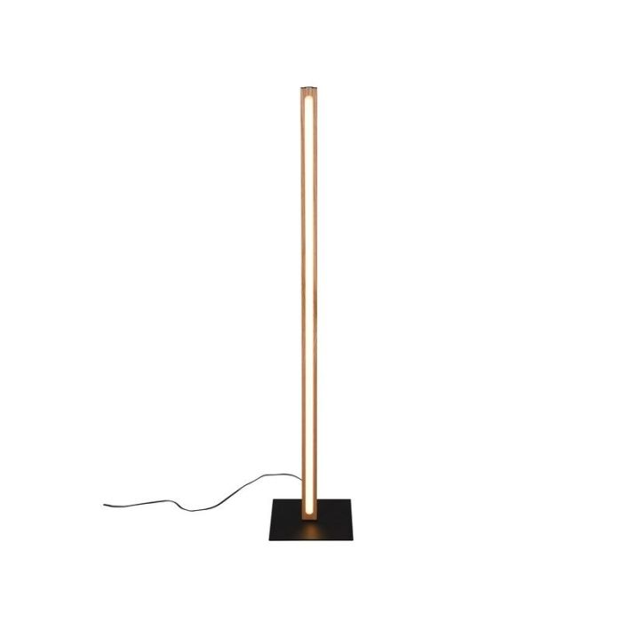 Drewniana lampa do czytania stojąca, Kelley, 20W, 3000K LED, z przełącznik