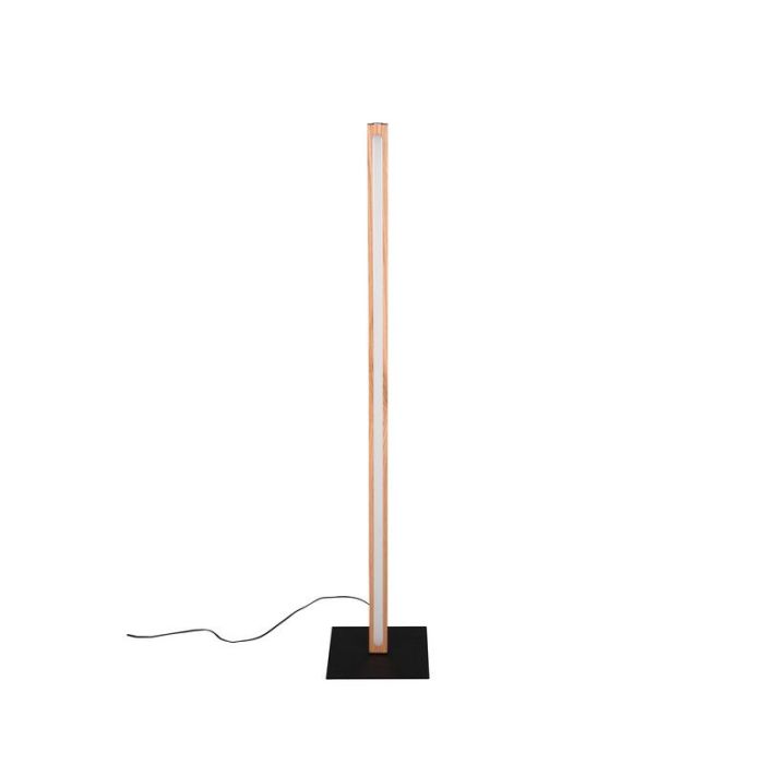 Drewniana lampa do czytania stojąca, Kelley, 20W, 3000K LED, z przełącznik