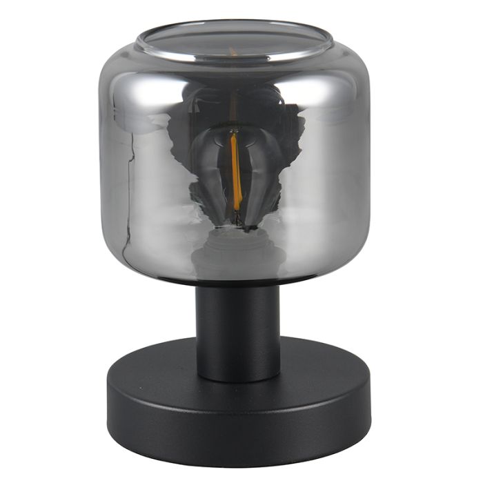 Szara lampa stołowa design, Lahcen