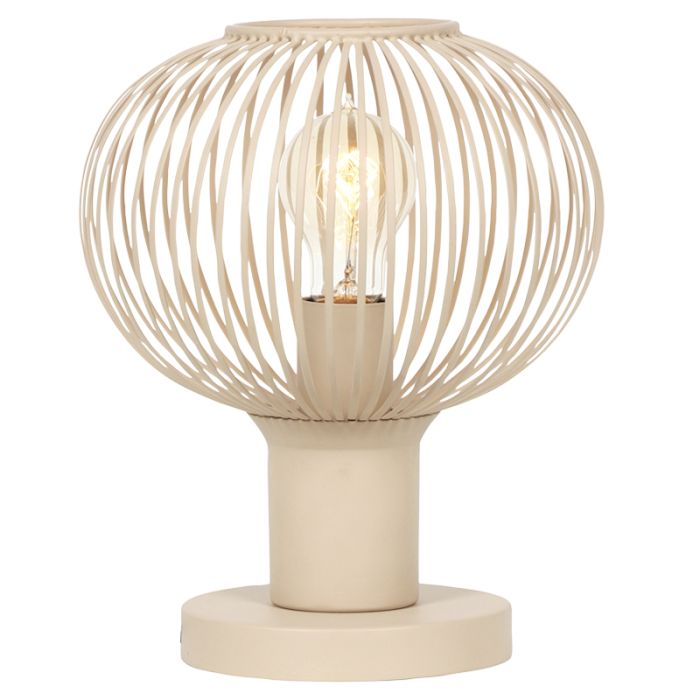 Beżowa lampa stołowa industrialna, Gjalt