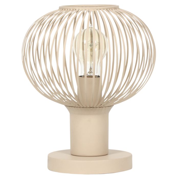 Beżowa lampa stołowa industrialna, Gjalt
