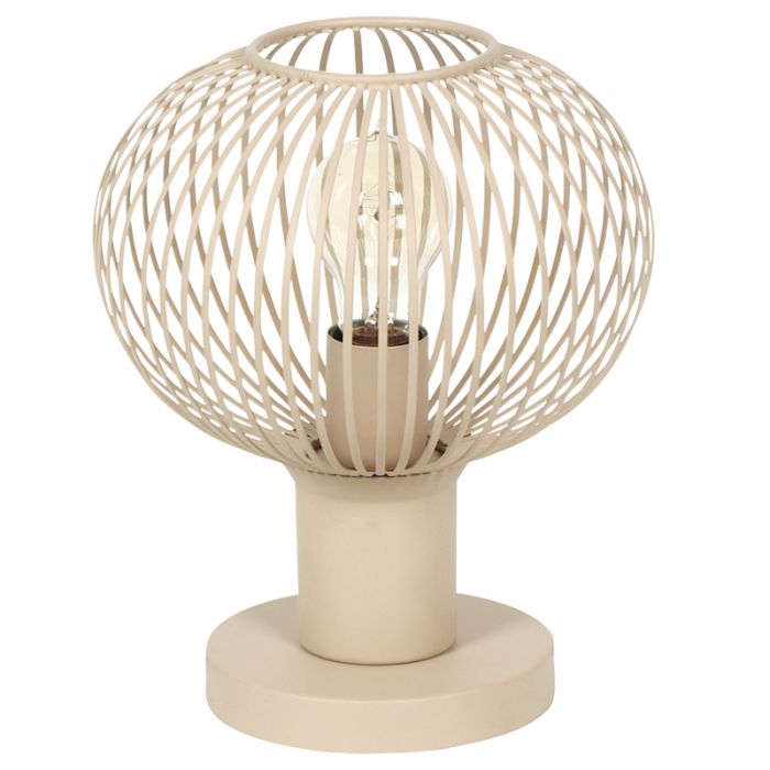 Beżowa lampa stołowa industrialna, Gjalt