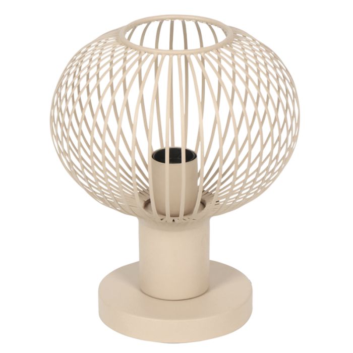 Beżowa lampa stołowa industrialna, Gjalt
