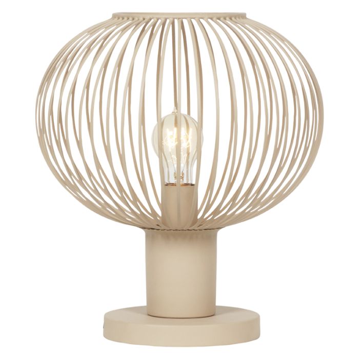 Beżowa lampa stołowa industrialna, Gjalt