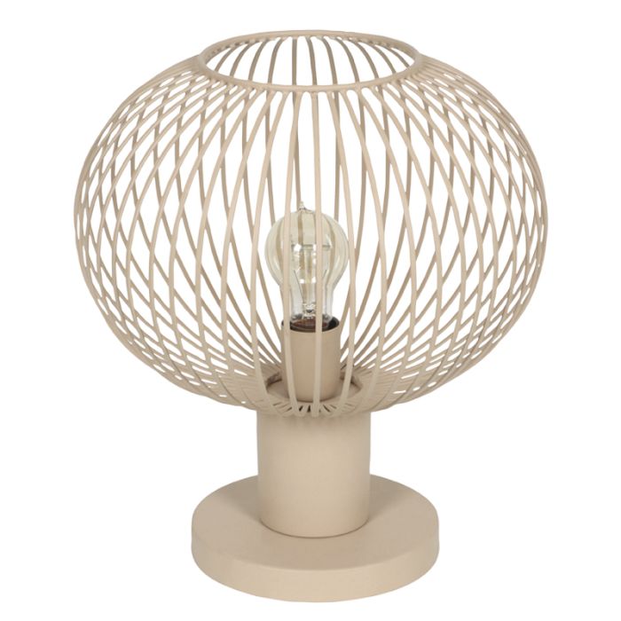 Beżowa lampa stołowa industrialna, Gjalt