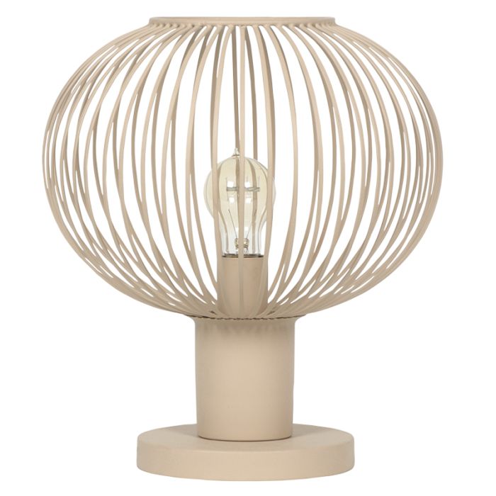 Beżowa lampa stołowa industrialna, Gjalt