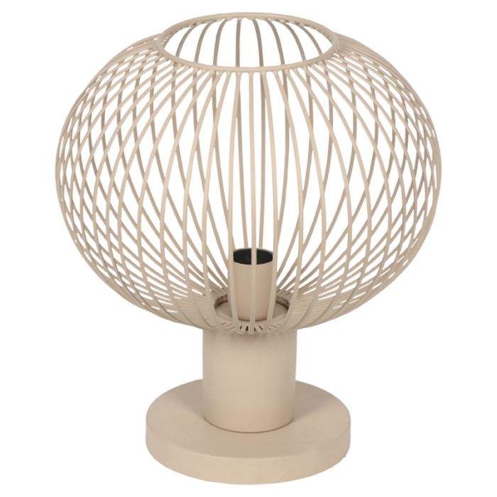 Beżowa lampa stołowa industrialna, Gjalt
