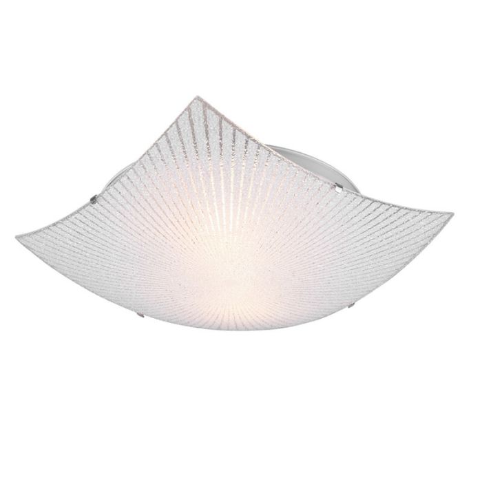 Chromowany plafon sufitowy metalowy, Quinten