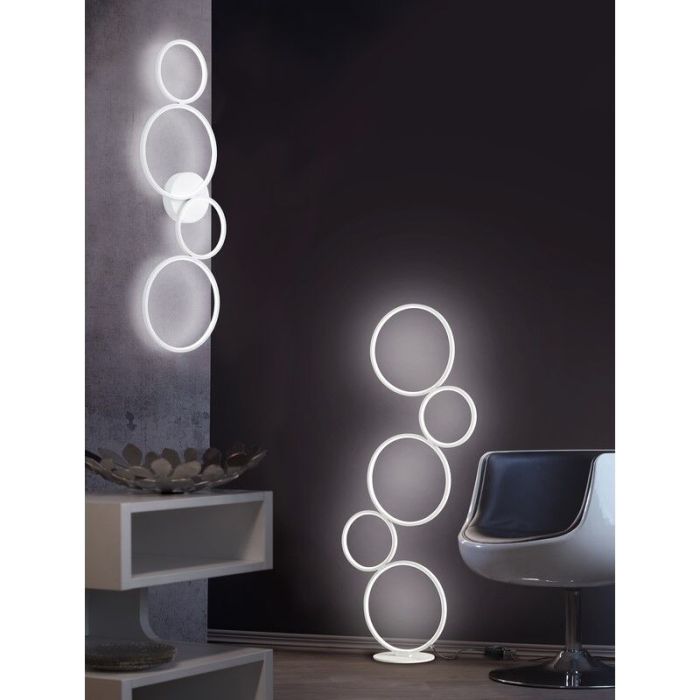 Biały plafon sufitowy nowoczesny, Robon, 37W, 3000K LED