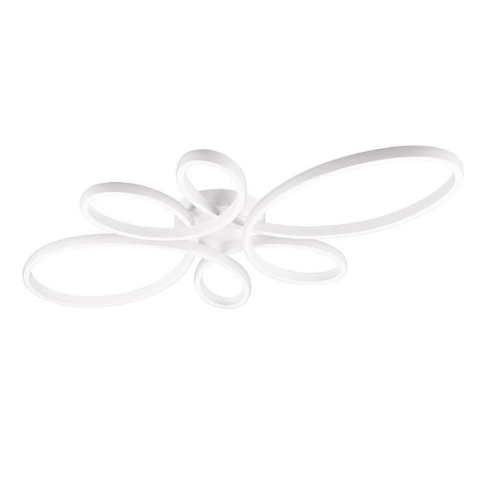 Biała lampa sufitowa design, Vikash, 32W, 4000K LED, ściemniana w 3 krokach