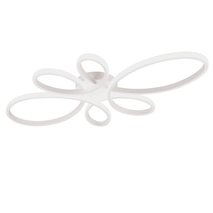Biała lampa sufitowa design, Vikash, 32W, 4000K LED, ściemniana w 3 krokach