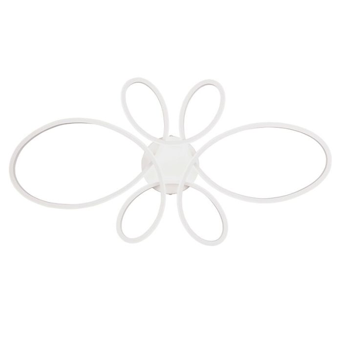 Biała lampa sufitowa design, Vikash, 32W, 4000K LED, ściemniana w 3 krokach