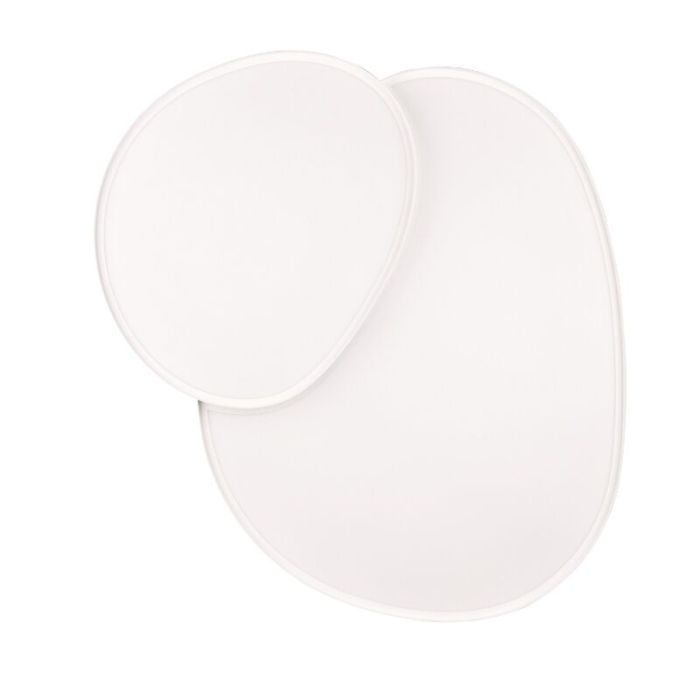 Biała lampa sufitowa metalowa, Merwin, 51W, regulowana ciepła do zimnej bieli LED, z pilot
