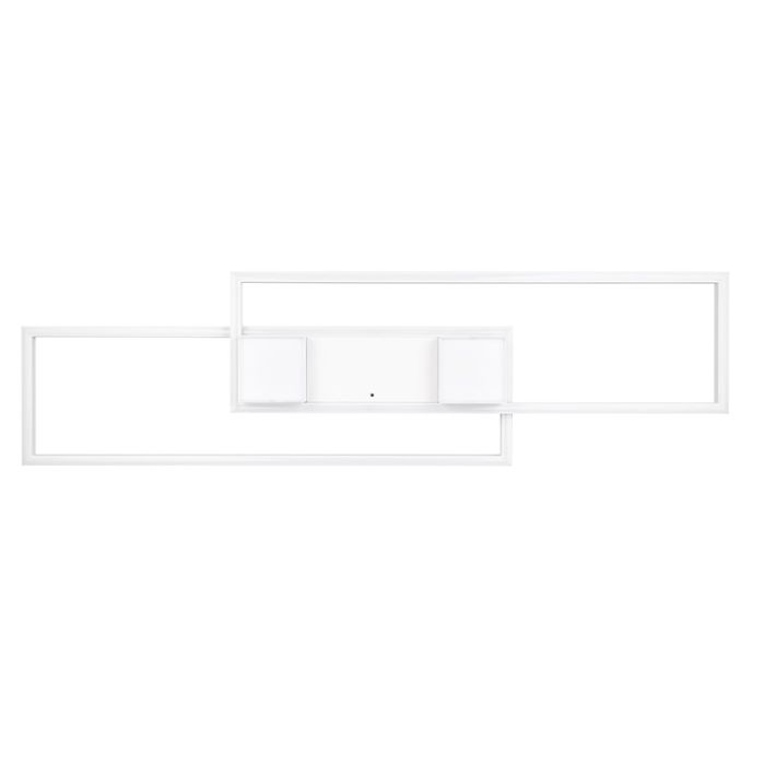 Biały plafon sufitowy design, Sohaib, 37W, regulowana ciepła do zimnej bieli LED, ściemniana w 3 krokach