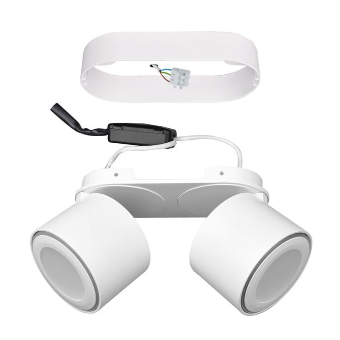 Biały plafon sufitowy nowoczesny, Jorno, 3,5W, 3000K LED